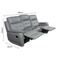 Half Leather Full Recliner Sofa Set REC1251 